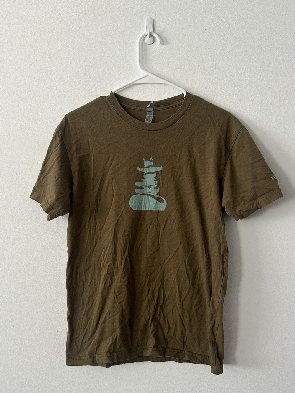 Next Level Apparel Diablo Rock Touchstone Climbing Brown T-Shirt Size M